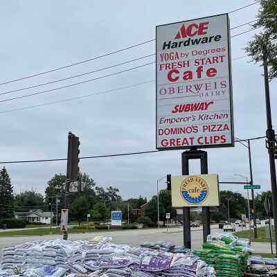 Shopping Plaza Sign at 1042 S. York Street