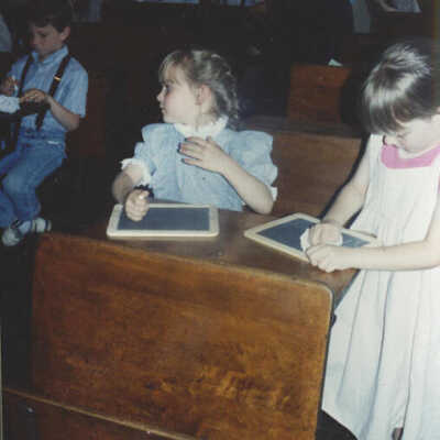 Churchville Schoolhouse, School District 205 students