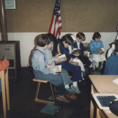 Churchville Schoolhouse, School District 205 students