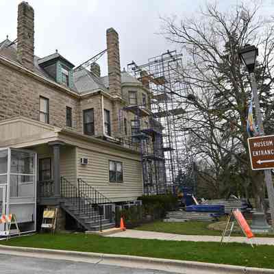 Construction at the Elmhurst History Museum