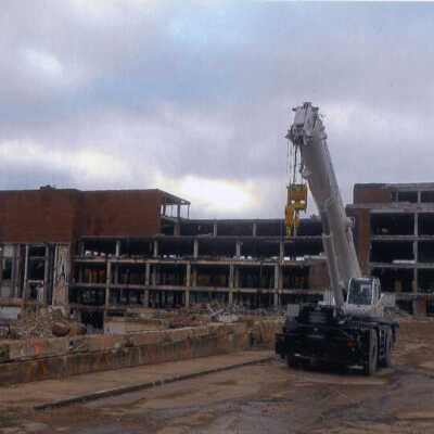 Elmhurst Memorial Hospital Berteau St. building, demolition