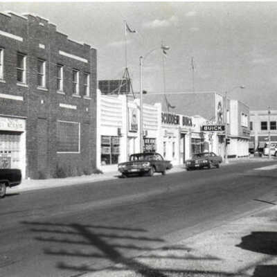 W. First St looking east