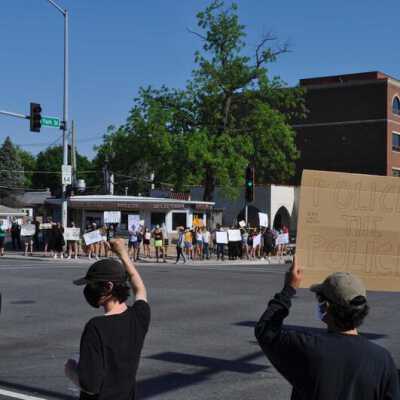Police Brutality Protest at North Avenue and N. York Street