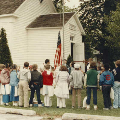 Churchville Schoolhouse, School District 205 students