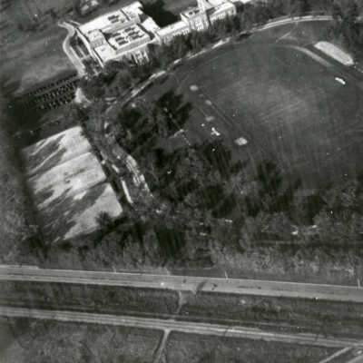 Aerial View of York Community High School 1937