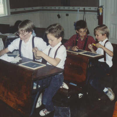 Churchville Schoolhouse, School District 205 students
