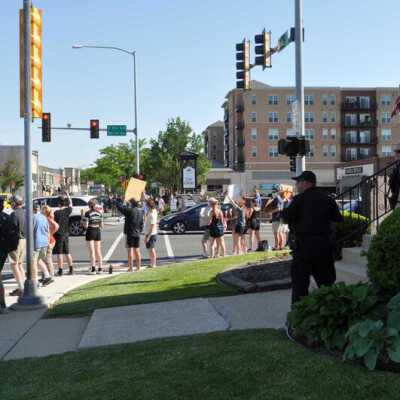 Police Brutality Protest at North Avenue and N. York Street