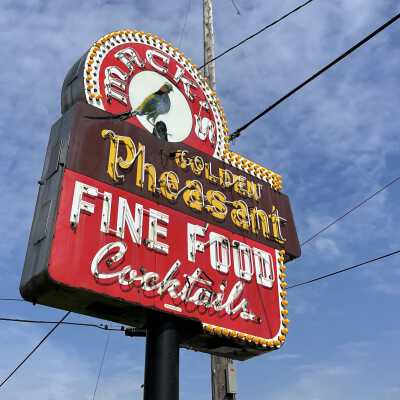 Mack's Golden Pheasant Restaurant sign