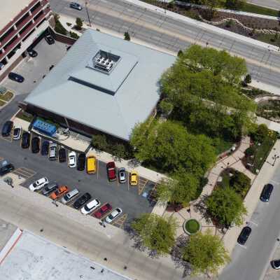 Aerial View of Downtown Elmhurst
