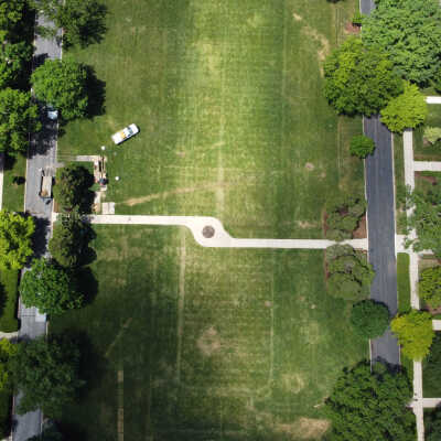 Aerial View of Elmhurst University