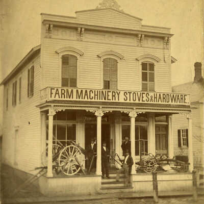 Adam S. Glos Farm Machinery Stoves & Hardware building
