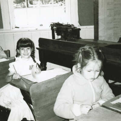 Churchville Schoolhouse, School District 205 students