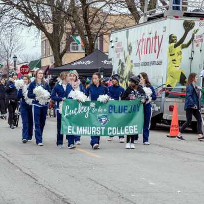 Elmhurst College Students in the St. Patrick's Day Parade