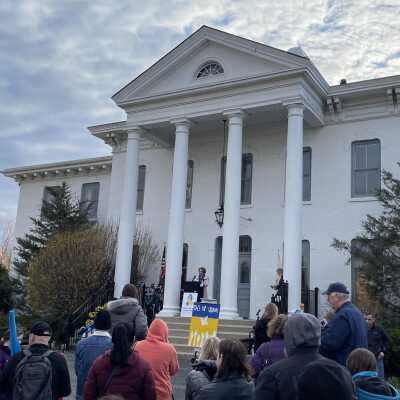Elmhurst Stands for Ukraine Event at Wilder Park