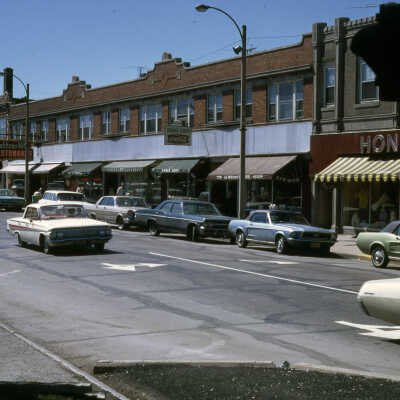 W. First Street, looking west