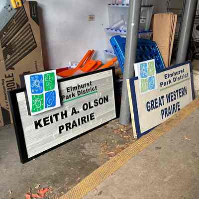 Signage for Keith A. Olson Prairie
