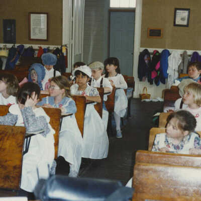 Churchville Schoolhouse, School District 205 students