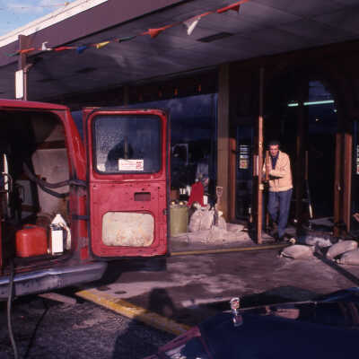 Flood 1983, Parking lot at Route 83 and St. Charles Road