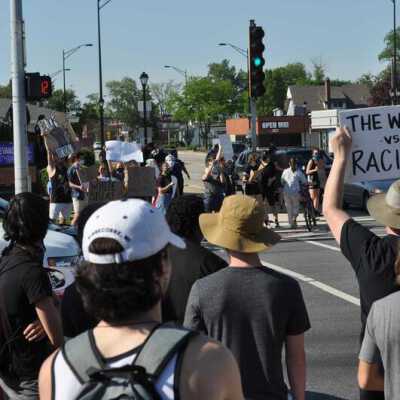 Police Brutality Protest at North Avenue and N. York