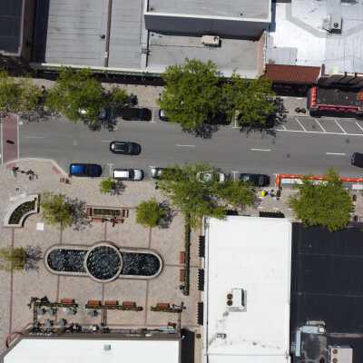 Aerial View of Downtown Elmhurst