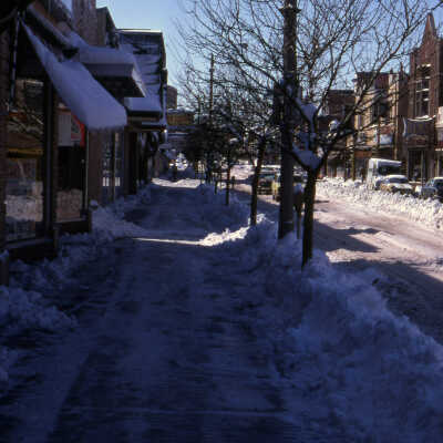 N. York Street Following a Snowfall