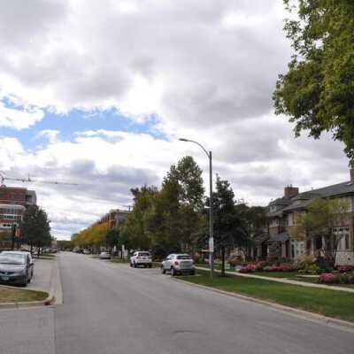 N. Addison Avenue Looking South