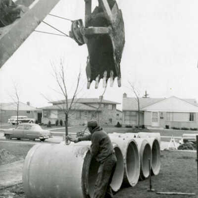 Brynhaven Subdivision sewer installation