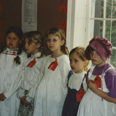 Churchville Schoolhouse, School District 205 students
