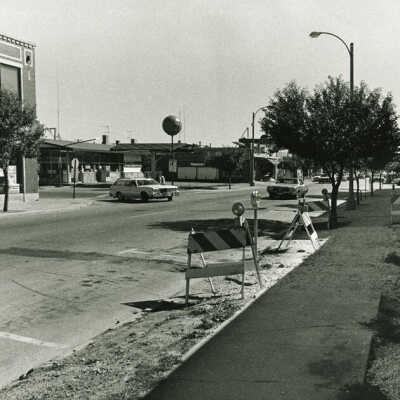 N. York Street at Start of Underpass Construction