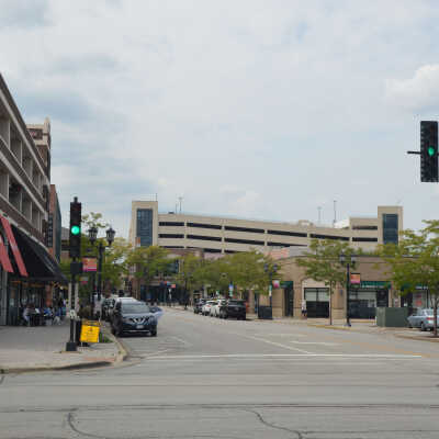 Intersection of Schiller Street and Robert Palmer Drive