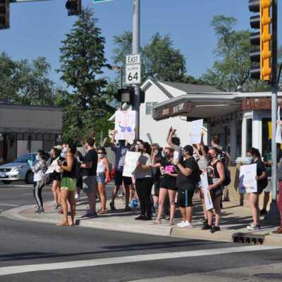 Police Brutality Protest at North Avenue and N. York Street