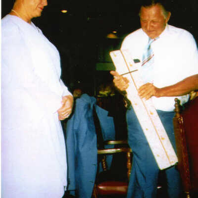 Betsy Aldred with Robert Palmer