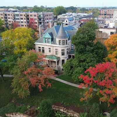 Aerial View, Glos Mansion