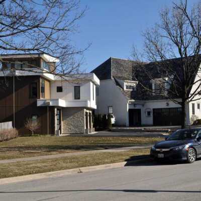 Homes at 117 and 121 Chandler Avenue