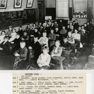 Hawthorne School class, circa 1900