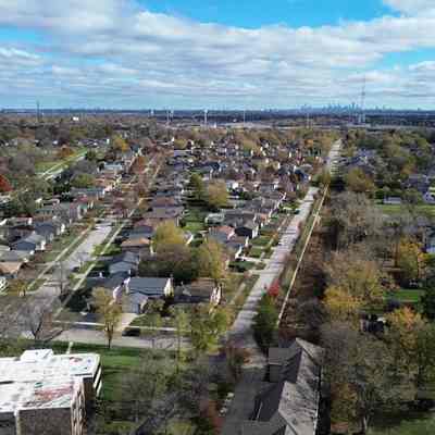 Aerial View of Yorkfield Neighborhood
