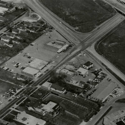Aerial View, York and Lake Street Intersection