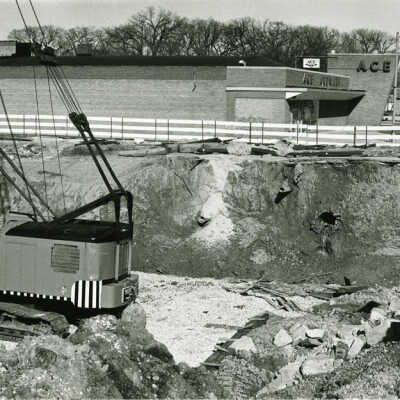 Underpass Construction Excavation Near Ace Hardware