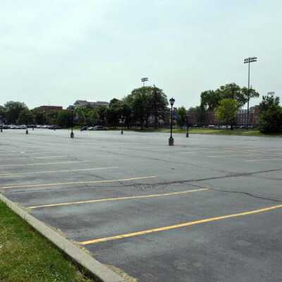 Elmhurst College Parking Lot on Alexander Boulevard