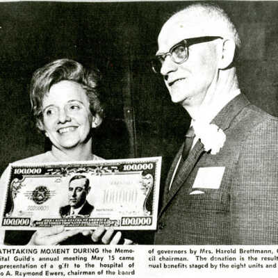 Elmhurst Memorial Hospital Guild, donation