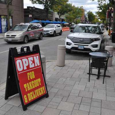 Sign at Bacci's Pizza at 162 N. York