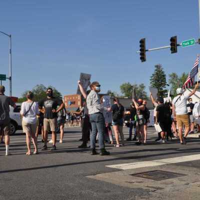 Police Brutality Protest at North Avenue and N. York Street