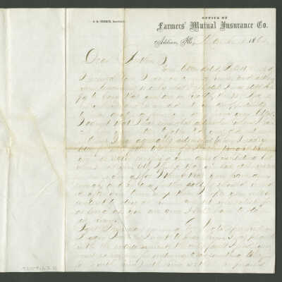 Civil War-era Letter to Frederick Fischer