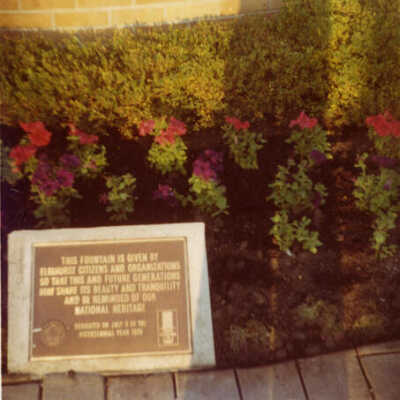 Bicentennial Fountain Plaque