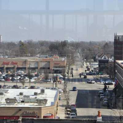Schiller Street Viewed from Addison Parking Deck
