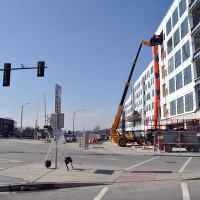 Intersection of W. First Street and N. Addison Avenue
