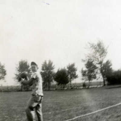 Pete Giebel Throwing a Football
