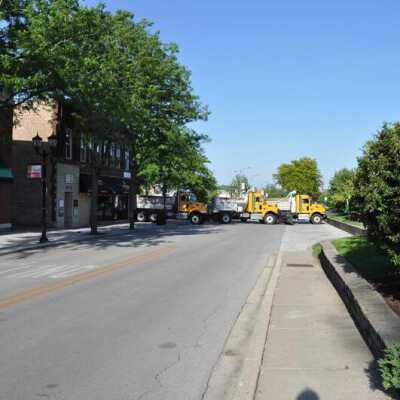 E. First Street Closed for Protest