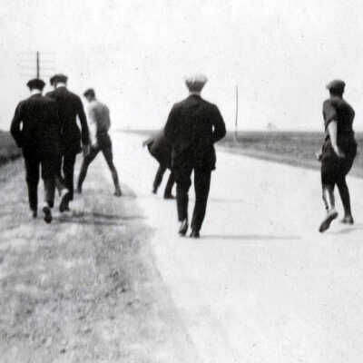 Group of Young Men on North Avenue