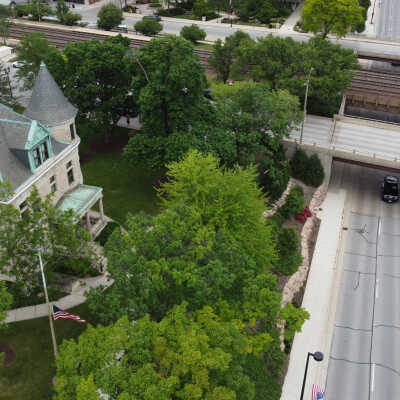 Aerial View of Palmer Underpass